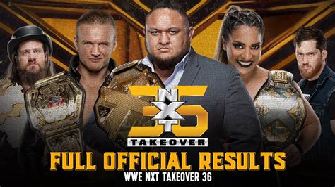 wwe nxt results wrestleview|Full NXT TakeOver 36 results .